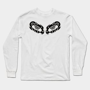 Abstract tribal tattoo with eye concept No. A46 Long Sleeve T-Shirt